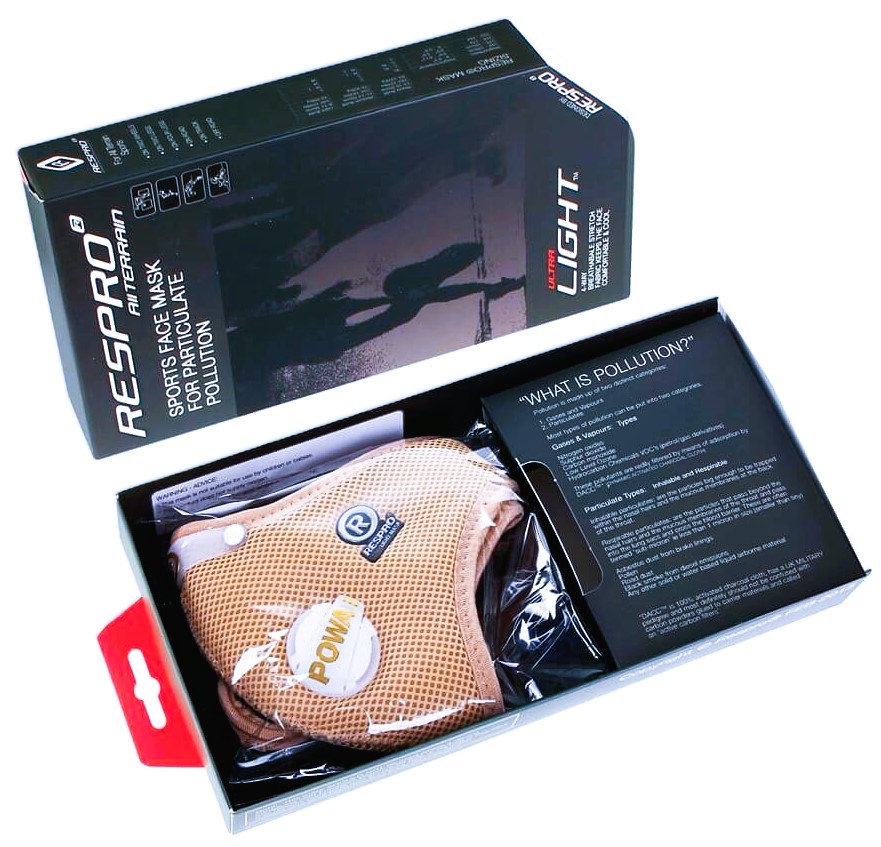 respro ultra light mask box sand -   